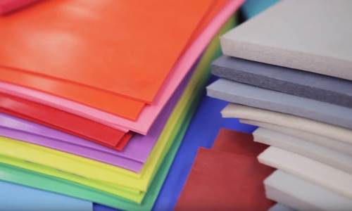 Silicone sponge sheeting tile