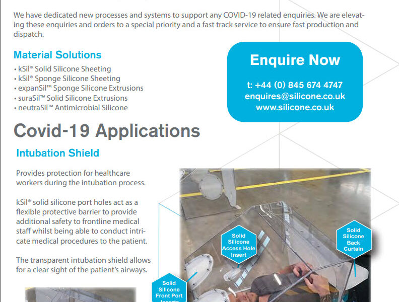 COVID-19 Application Flyer - Intubation Shield