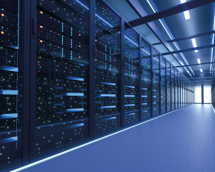 Data centres with silicone sheeting sealing